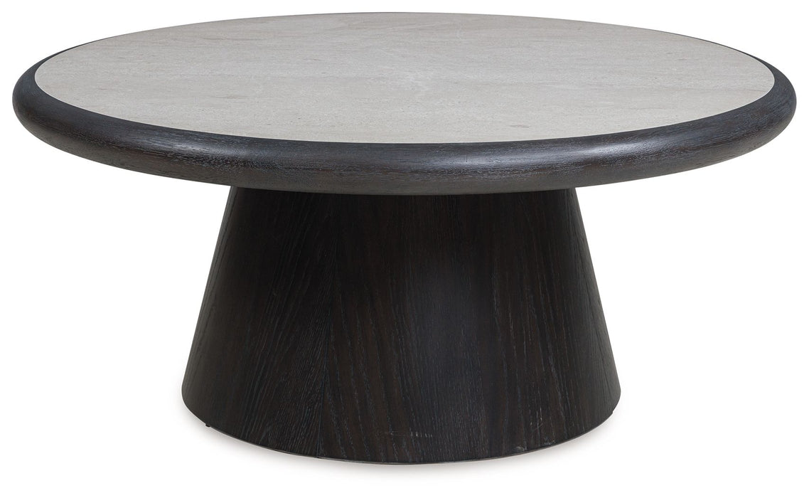 Bracken - French Black - Round Cocktail Table