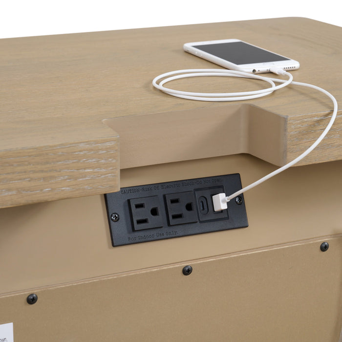 Pacific Grove - 3 Drawers Nightstand - Light Brown