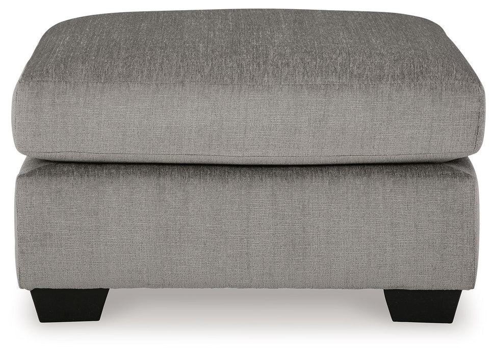 Lanelly - Oversized Accent Ottoman - Alloy