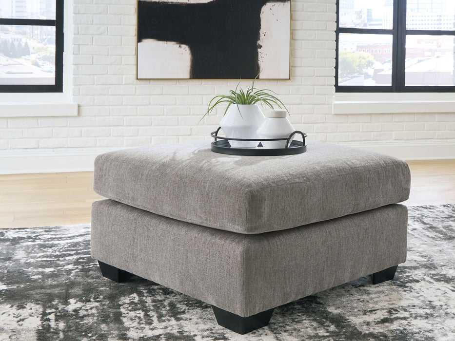 Lanelly - Oversized Accent Ottoman - Alloy