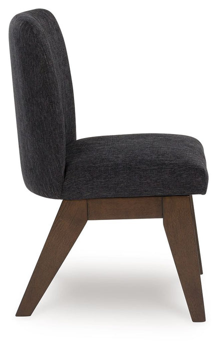 Dilenno - Dining Upholstered Side Chair (Set of 2) - Dark Brown