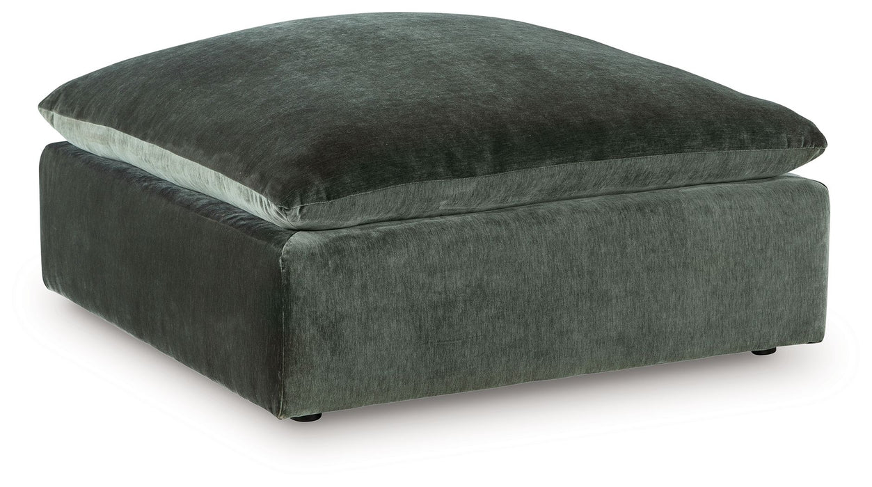 Carriage View - Jade - Oversized Accent Ottoman
