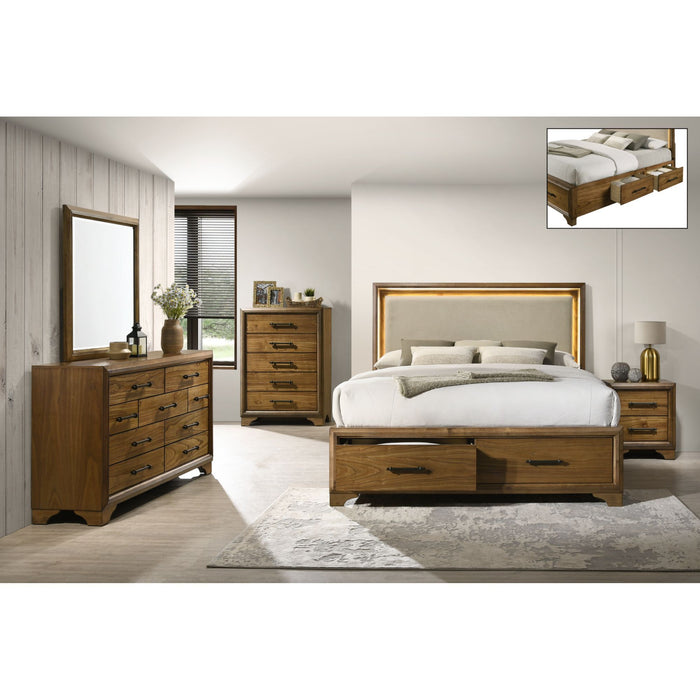 Harmony - 2-Drawer Nightstand With Usb - Walnut