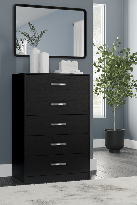 Finch - Five Drawer Chest - 46" Height - Black