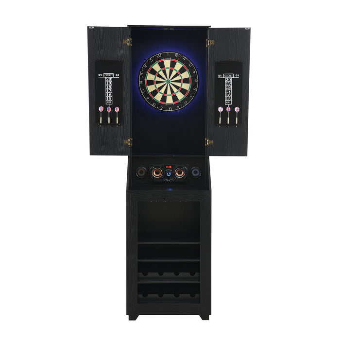 Hurricanes - Dartboard Cabinet With Speaker And LED - Black