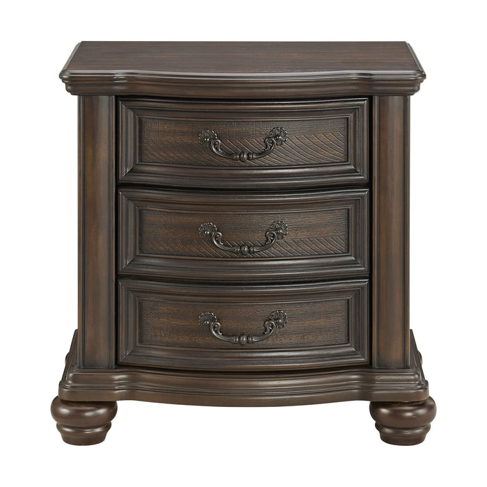 Brunswick - 2-Drawer Nightstand With USB - Mahogany