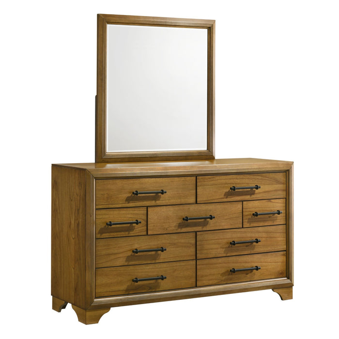 Harmony - Dresser And Mirror Set - Walnut
