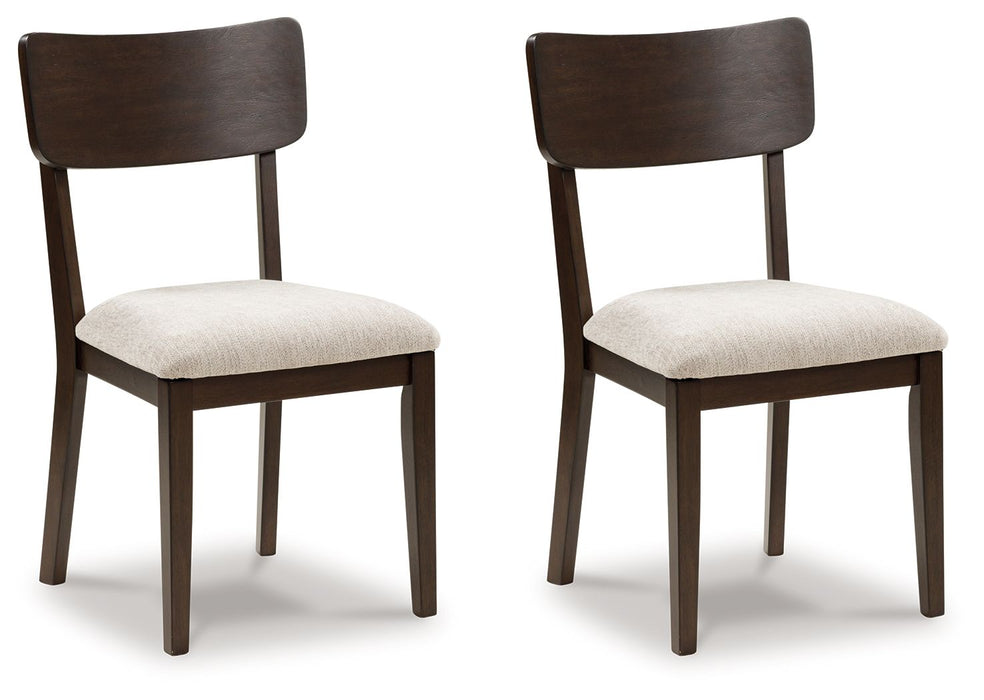 Mallenette - Merlot - Dining Upholstered Side Chair (Set of 2)