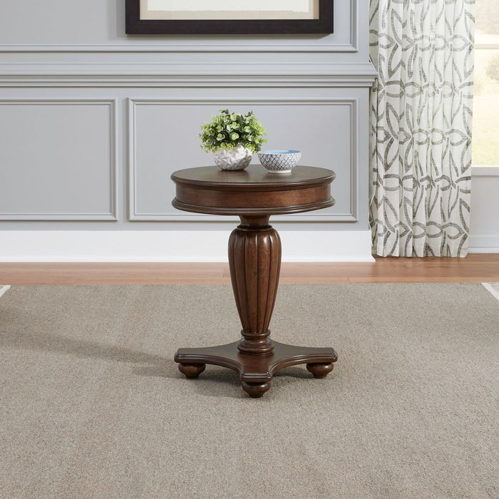 Allington - Round End Table - Brown