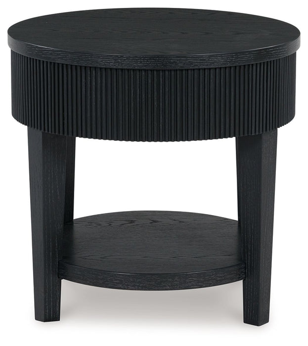 Marstream - Round End Table - Black