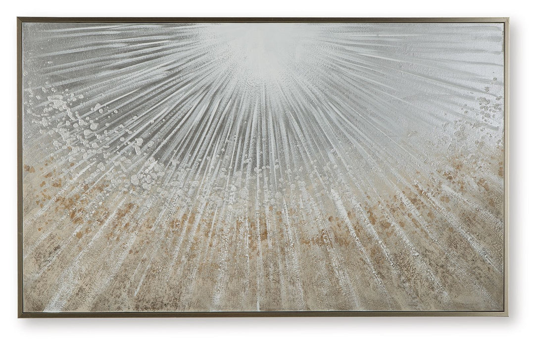 Waldard - Gray / Taupe / White - Wall Art
