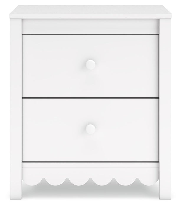 Hallityn - Two Drawer Night Stand - White