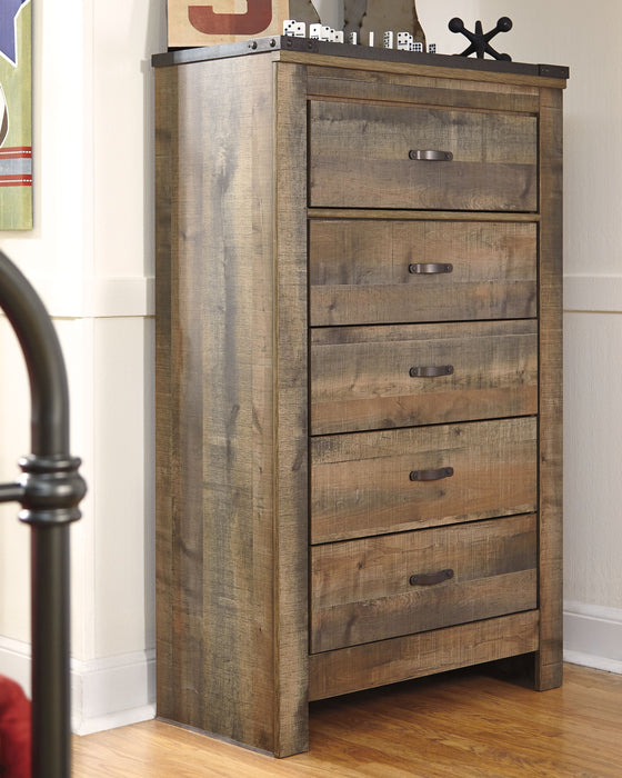 Trinell - Five Drawer Chest - Brown