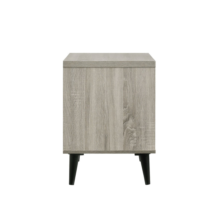 Ernesto - 2-Drawer Nightstand (3A Packing) - Gray
