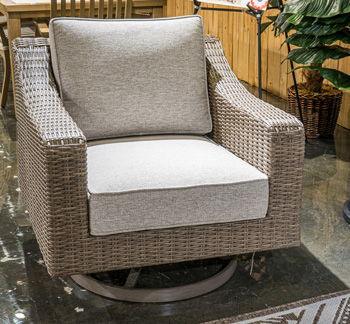 Laguna Heights - Beige - Swivel Lounge With Cushion