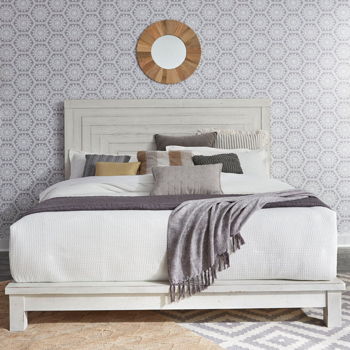 Modern Farmhouse - California King Platform Bed - White