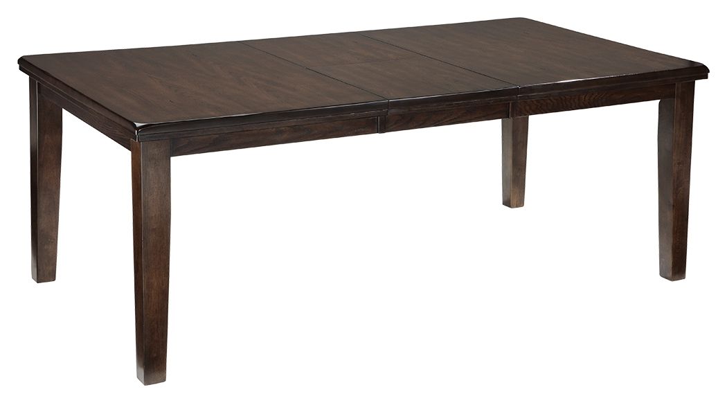 Haddigan - Dark Brown - Rect Dining Room Ext Table