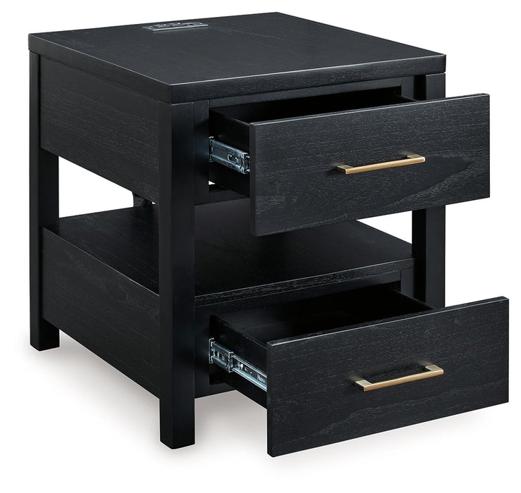 Winbardi - Rectangular End Table - Black