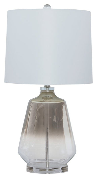 Jaslyn - Glass Table Lamp - Pearl Silver Finish