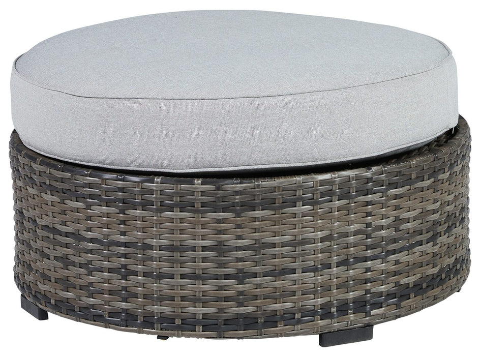 Harbor Court - Ottoman with Cushion - Gray