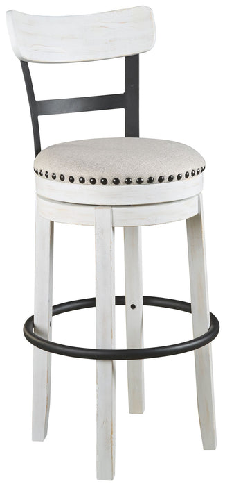 Valebeck - Tall Upholstered Swivel Barstool