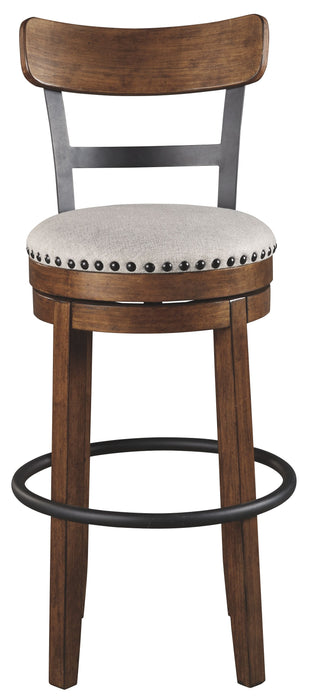 Valebeck - Tall Upholstered Swivel Barstool