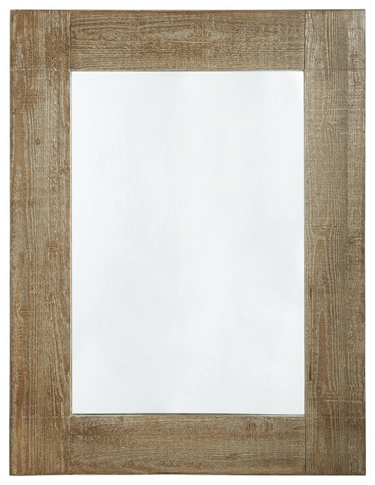 Waltleigh - Accent Mirror - Distressed Brown