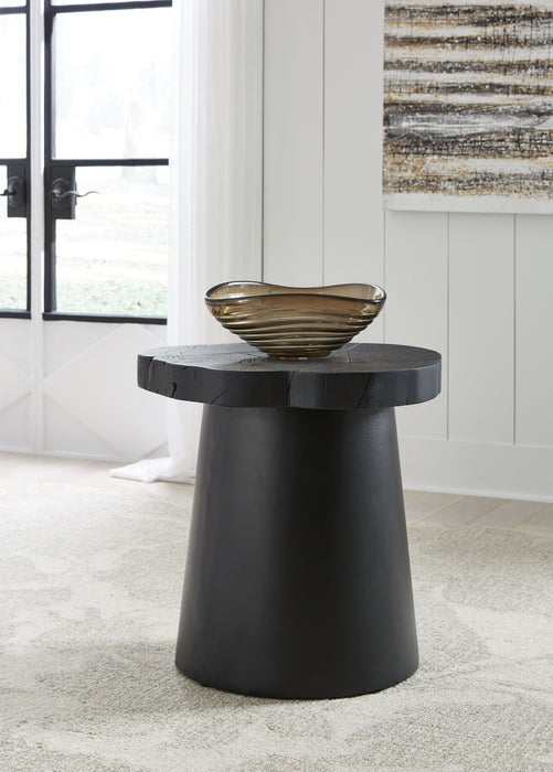 Wimbell - Round End Table - Black