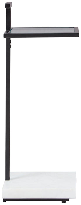 Mannill - Accent Table - Black / White