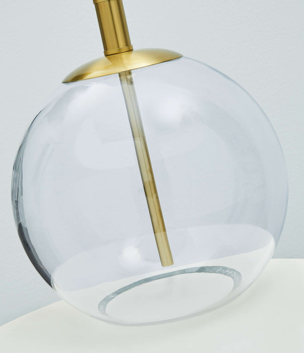 Samder - Glass Table Lamp  - White