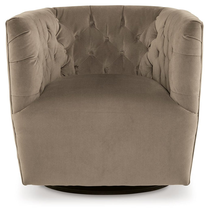 Hayesler - Swivel Accent Chair - Cocoa