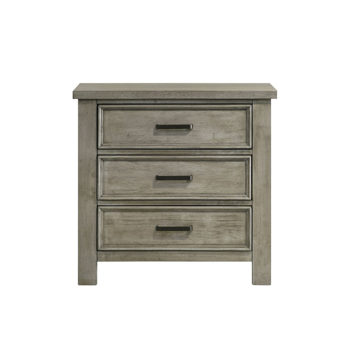 Sullivan - 3-Drawer Nightstand - Drift Gray