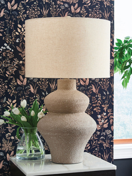 Jossleigh - Beige - Metal Table Lamp