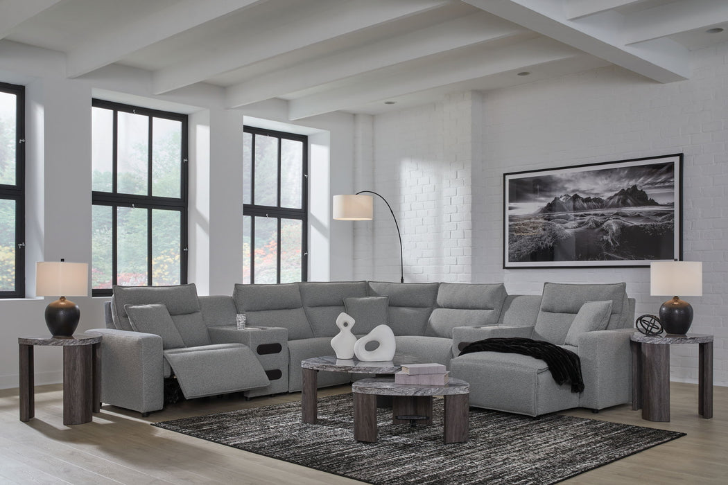 Modmax II - Reclining Sectional - Salt And Pepper