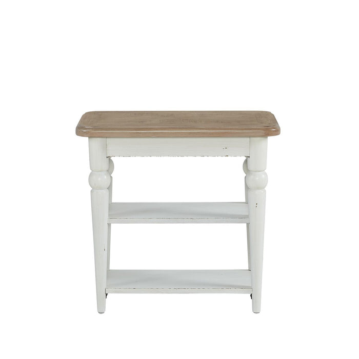 Turnberry Park - Chairside Table - Washed White