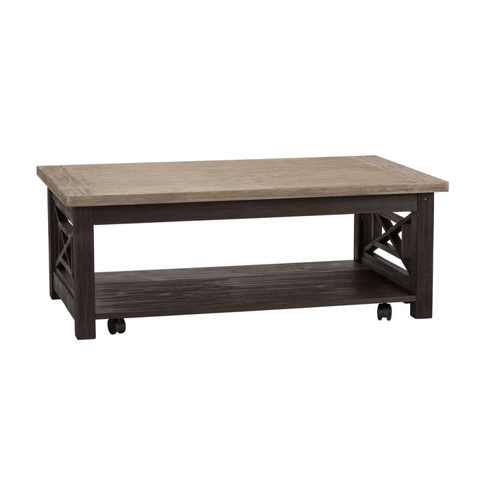 Heatherbrook - Cocktail Table - Charcoal & Ash