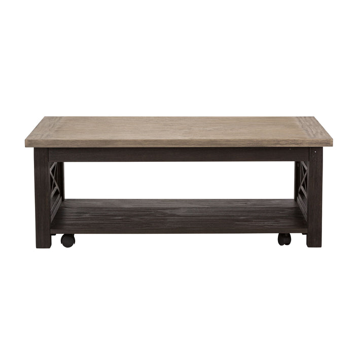 Heatherbrook - 3 Piece Table Set (1 Cocktail 2 End Tables) - Charcoal & Ash