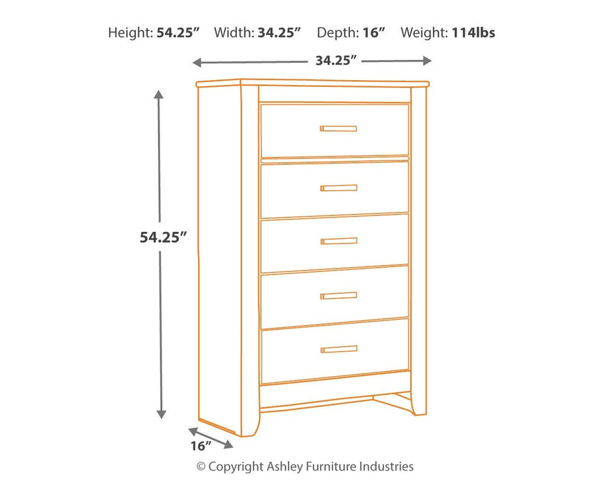 Brinxton - Charcoal - Five Drawer Chest