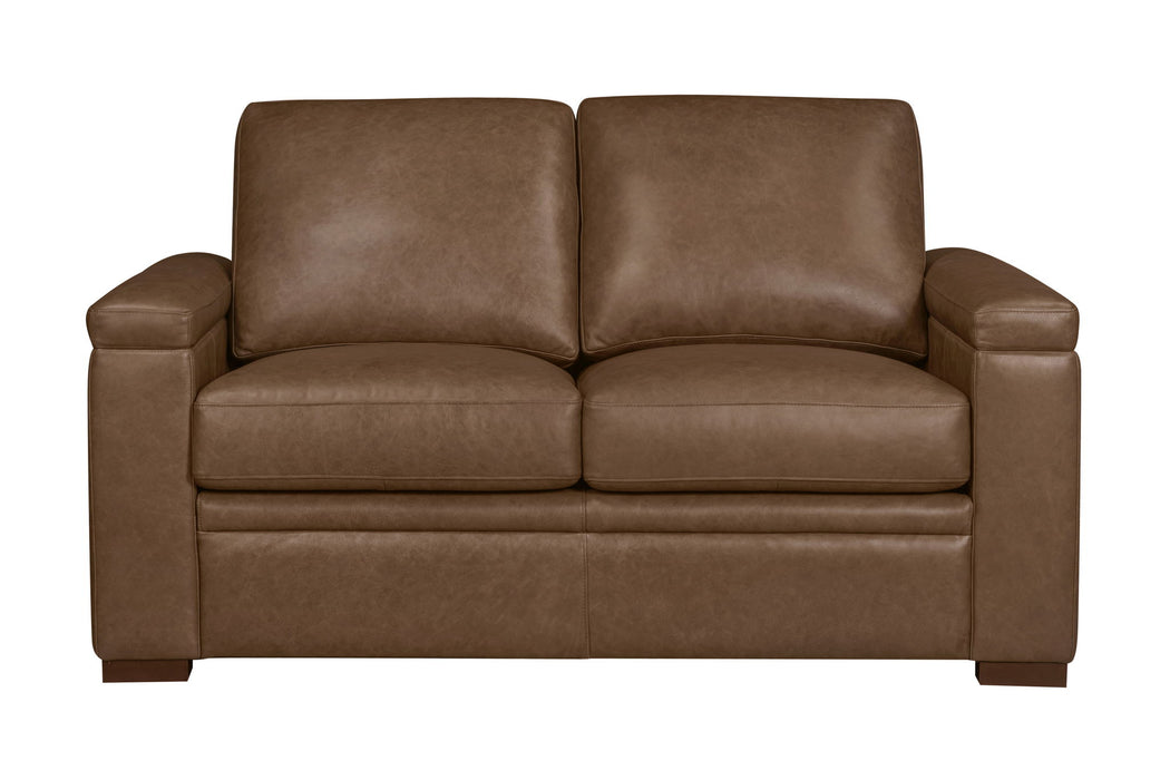 Garrison - Stationary Loveseat - Renaissance Tobacco