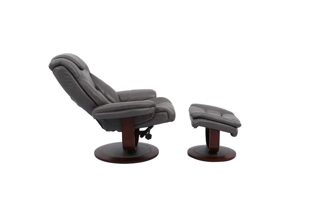 Monarch - Manual Reclining Swivel Chair and Ottoman