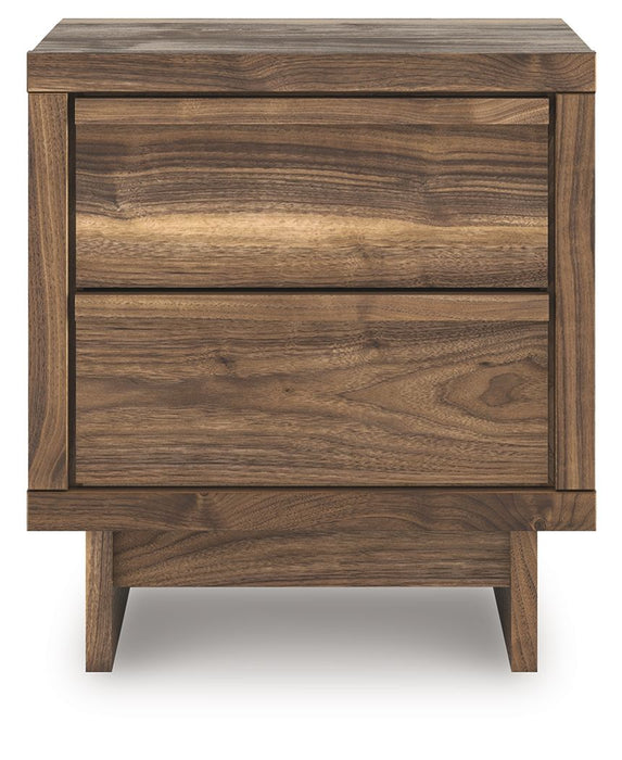 Chirason - Brown - Two Drawer Night Stand