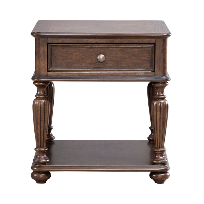Allington - Rectangular End Table - Brown