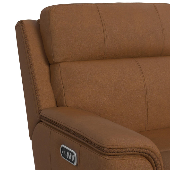 Mustang - Power Motion Recliner With Power Headrest And Lumbar - Butternut