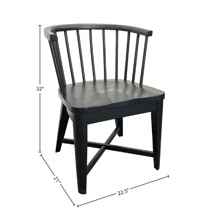 Americana Modern Dining - Barrel Dining Chair (Set of 2) - Black
