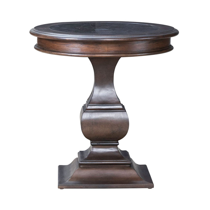 Providence Park - Round End Table - Chateau Brown