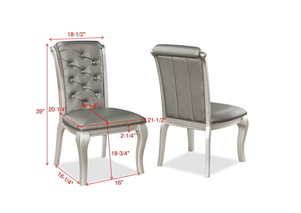 Caldwell - Side Chair (Set of 2) - Silver