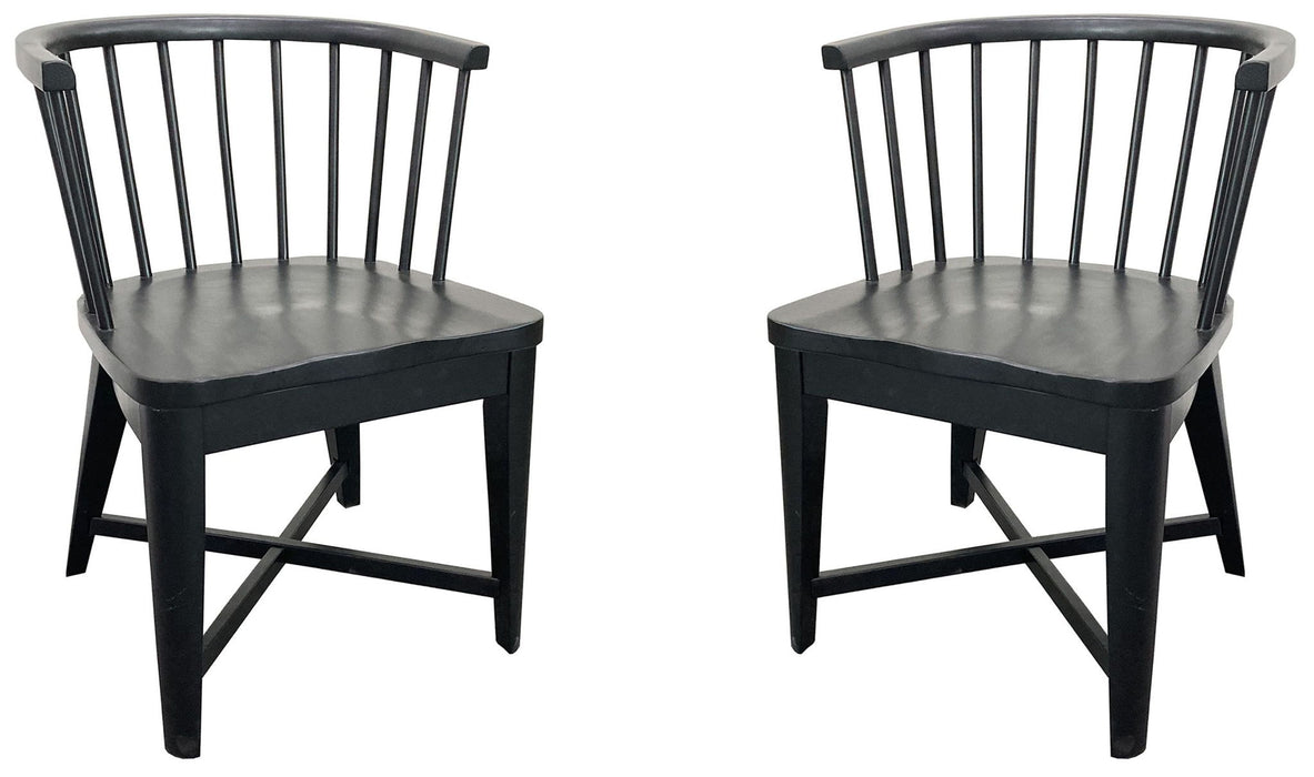 Americana Modern Dining - Dining Barrel Chair (Set of 2) - Black
