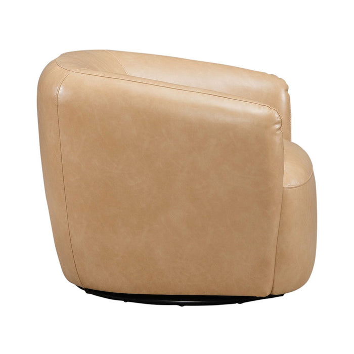 Donovan - Upholstered Swivel Accent Chair - Tan