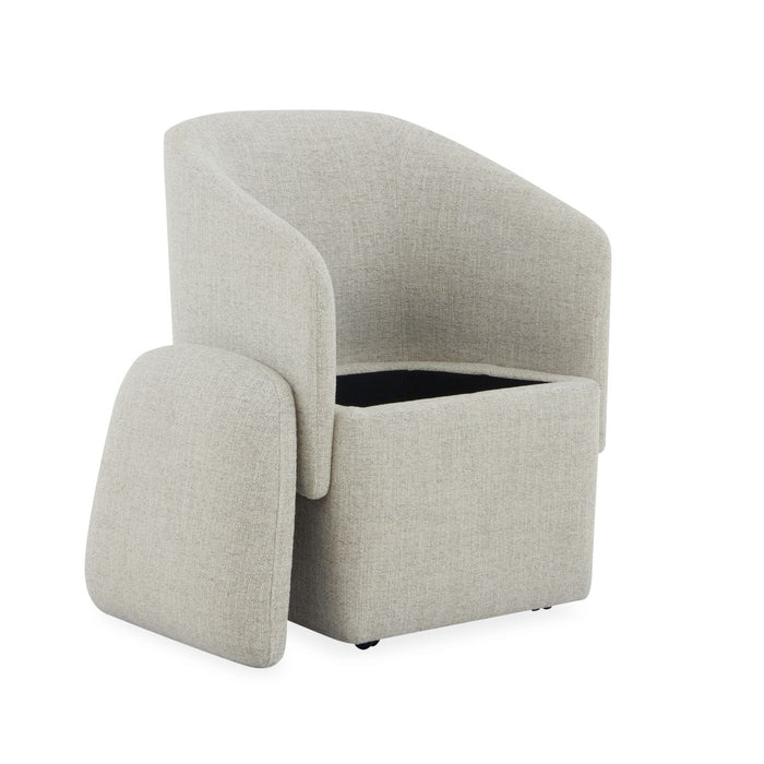 Accent Dining - Accent Storage Dining Chair With Casters