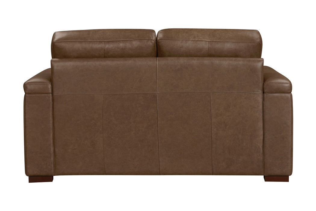 Garrison - Stationary Loveseat - Renaissance Tobacco